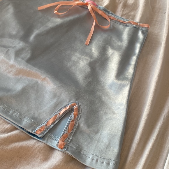Sugar Thrillz matching skirt and top in light blue size XS - Picture 2 of 3